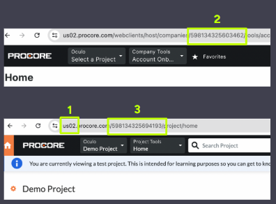 Procore integration set up